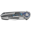 Remette RT-Saker Falcon Gray Titanium/Carbon Fiber, Manual Fine Grinding Satin S45VN (ASTP-1)