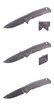 Nóż składany LionSteel T.R.E. Grey Titanium / Grey Ti, Stone Washed M390 by Molletta (TRE GY)