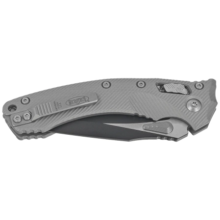 Microtech Amphibian Ram-Lok S/E Knife Natural Clear Fluted Aluminum, Black M390MK by Tony Marfione (137RL-1FLNC)