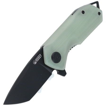 Kubey Knife Campe, Jade G10, Dark Stonewashed D2 (KU203I)