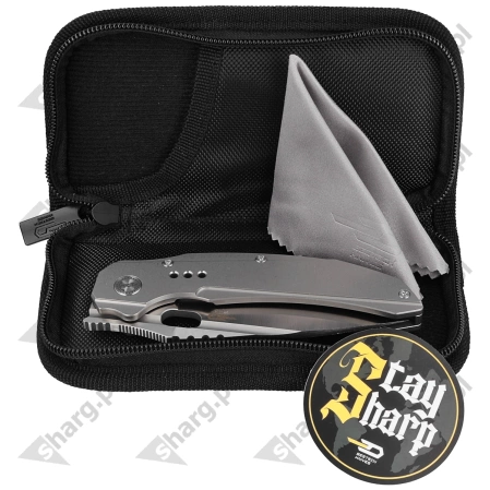 Bestech Knife Exploit Grey Titanium, Satin CPM S35VN by Todd Knife and Tool (BT2005A)