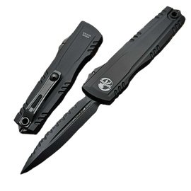 Microtech Luminary ZBP D/E OTF Knife Black DLC Aluminum, Black DLC F/S M390MK by Tony Marfione (1270-3DLCTSH)