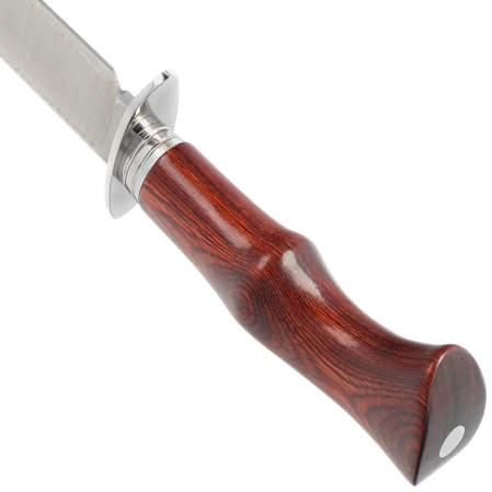 Muela Cherokee-19R Red Pakka Wood Knife, Satin X50CrMoV15