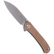 Nóż składany Sencut Scepter Brown Micarta, Stonewashed 9Cr18MoV (SA03D)
