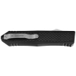 TacKnives Takcom OTF Barracuda Carbon Fiber / Aluminium, Double Edge Satin D2