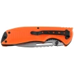 Herbertz CJH Orange Plastic/Paracord Knife, Black 420 (10000356)