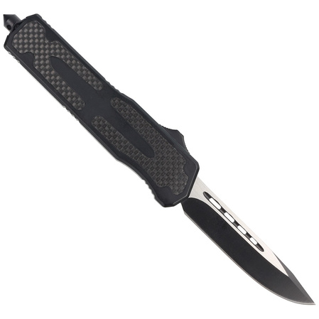 Dulotec OTF Knife Aluminium / Carbon Fiber, Two-Tone Finish 3Cr13MoV (K185A)