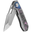 Remette RT-Saker Falcon Knife Gray Titanium/Carbon Fiber, Manual Fine Grinding Satin S45VN (ASTP-3)