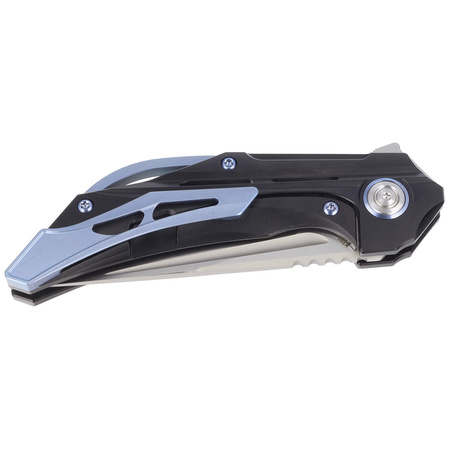 Nóż składany Bestech Vigil Black Titanium, Satin M390 by Kombou (BT2201C)