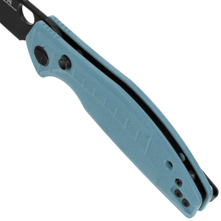 Nóż składany Bestechman Angry Owl Grey G10, Black PVD D2 by Keanu Alfaro (BMK12C-2)