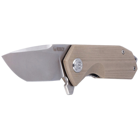 Nóż Kubey Knife Campe, Khaki G10, Bead Blasted D2 (KU203G)