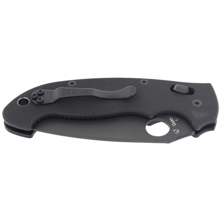 Spyderco Manix 2 XL Knife Black G10, Black DLC CPM S30V by Eric Glesser (C95GPBBK2)