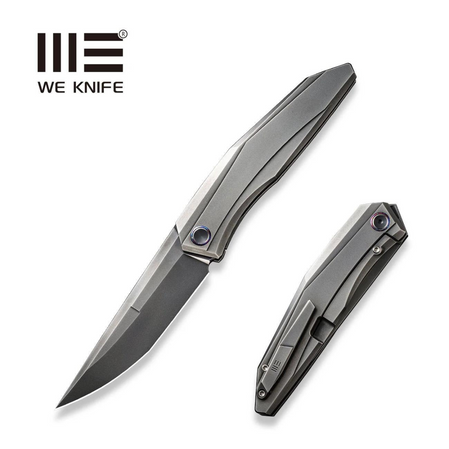 Nóż składany WeKnife Cybernetic LE No 161/207 Polished Gray Titanium, Polished Gray CPM 20CV (WE22033-6)