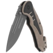 K25 RK-18318 Rescue Knife Tan/Black G10, Titanium 7Cr17Mov
