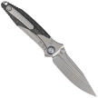 Nóż składany Microtech Socom Bravo Mini S/E Titanium/Carbon Fiber, Blue HW, Bead Blasted M390 by Tony Marfione (260M-7CFTI)