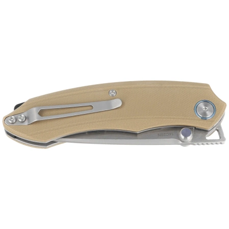 Remette Wild Species GC103-C Knife Brown G10, Fine Hand Grinding 14C28N