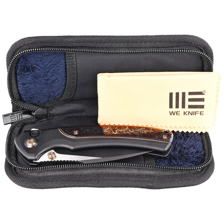 WE Knife Ziffius LE No 140/310 Black Titanium/Flamed, Black Stonewashed/Satin CPM 20CV (WE22024D-1)