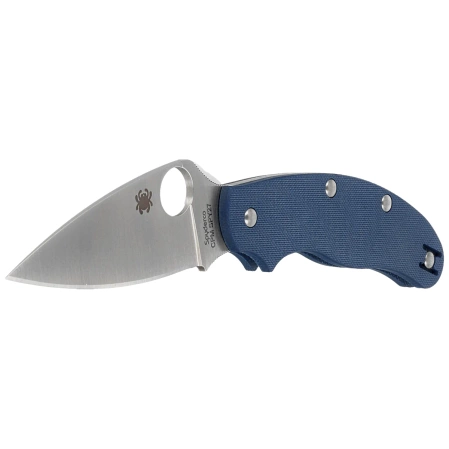 Spyderco UK Penknife Knife Cobalt Blue G10, Satin CPM SPY27 by Sal Glesser (C94GPCBL)