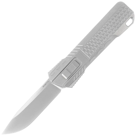 Remette Sharp Leopard Gravity Knife Gray Titanium, Hand Grinding Pearlescent M390 (RTSLA)