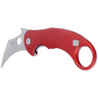 LionSteel L.E.One Knife Red Aluminum, Stonewashed MagnaCut by Emerson Design (LE1 A RS)
