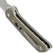 Nóż składany Reate PL-XF-3 Green Micarta/Black G10 Inlay, Stonewashed Nitro-V