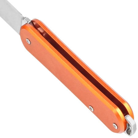 Fox Vulpis Orange Aluminium, Polished N690Co Pocket Knife (FX-VP108 OR)