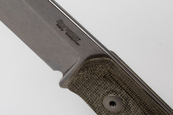 Nóż LionSteel Bushcraft Green Micarta, Stone Washed Sleipner by Molletta (B41 CVG)