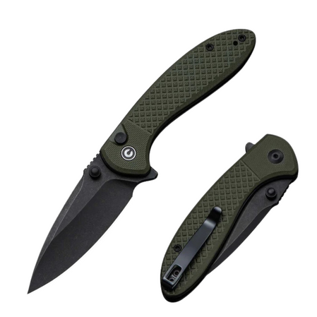 Civivi Faeger Knife OD Green G10, Black Stonewashed 14C28N (C24031-2)