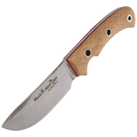 Muela Aborigen-12D Desert Canvas Micarta Knife, Satin X50CrMoV15 by Maykol Garcia