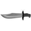 Muela 95-221 Black Rubber Knife, Satin 420H