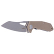 Kubey Knife New Vagrant Tan G10, Sandblast AUS-10 (KU291B)