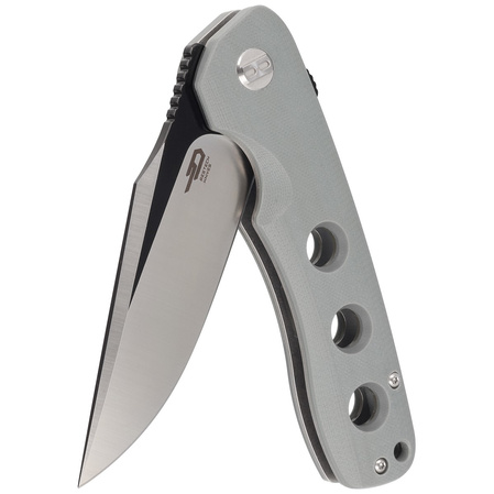 Bestech Arctic Grey G10, Black / Satin D2 knife (BG33C-1)