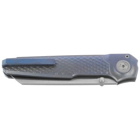 Nóż składany MKM Miura Blue Titanium, Satin M390 by Simone Tonolli (MK MI-TBL)