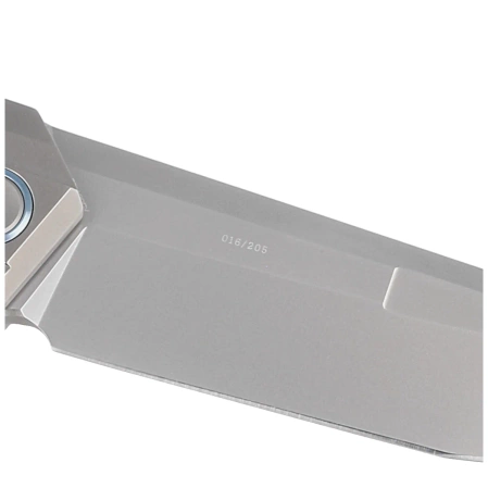 Nóż składany WE Knife Cybernetic LE No 016/205 Gray Titanium, Polished Bead Blasted CPM 20CV (WE22033-2)