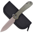 Nóż CIVIVI Button Lock Elementum Dark Green Micarta, Gray Stonewashed (C2103C)