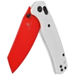 Bestechman Cicada's Wing Knife White G10, Red 10Cr15MoV (BMK06G)