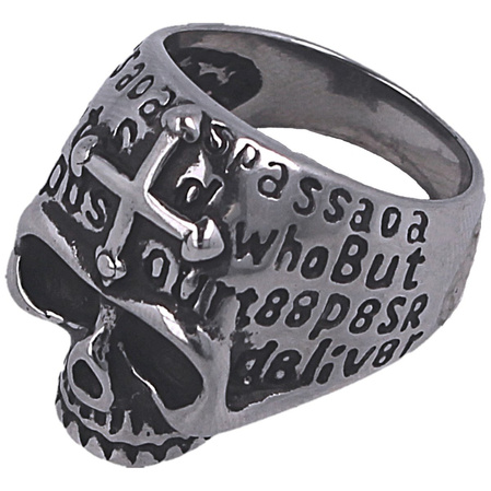 Tole 10 Imperial Skull Cross Ring Ø22 (09984-22)