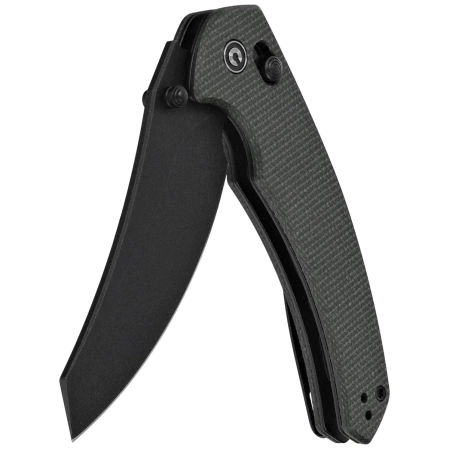 Civivi Sixgill Knife Green Canvas Micarta, Black Stonewashed Nitro-V by Gavko Knives (C24050-3)