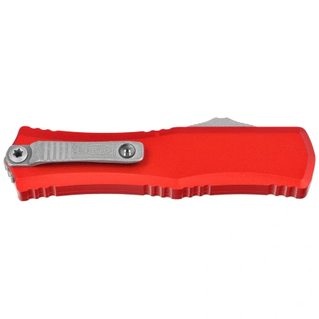 Nóż automatyczny OTF Microtech Hera II Mini D/E Red Aluminium, Apocalyptic M390MK by Tony Marfione (1702M-10APRD)