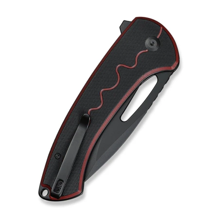 Nóż składany Sencut Squiggy Burgundy / Black G10, Black 9Cr18MoV (S24082A-3)