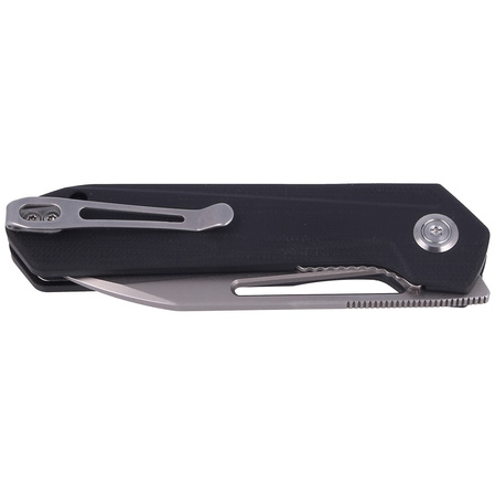 Kubey Royal Knife Black G10, Beadblasted D2 by Colin Maisonpierre (KU321A)