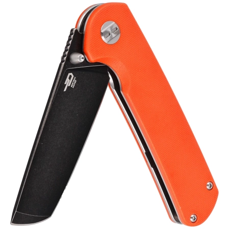 Bestech Sledgehammer Orange G10, Black Stonewashed D2 knife (BG31A-2)
