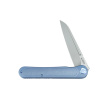 Kubey Dandy Knife Blue Titanium, Sandblasted CPM S90V by Maksym Tkachuk (KB247D)