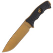 Puma Solingen Hunting Knife Wood, Gold Titanium Coating (326213)