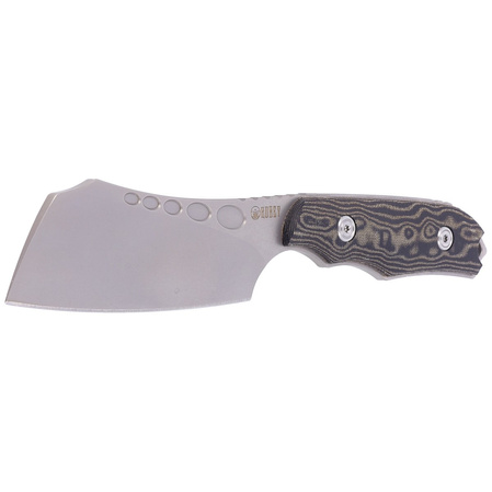 Nóż Kubey Knife Aiden, Black Micarta, Sand Blasted D2 by Damiano Dall'Amico (KU341A)
