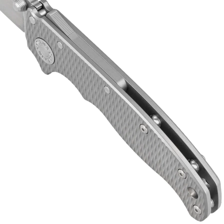 Nóż składany Demko AD20.5 Shark Foot Milled Titanium, Stonewashed CPM 20CV by Andrew Demko (205-20CV-TI-TEX-SF)