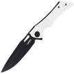 Kubey Raven Knife Ivory G10, Dark Stonewashed AUS-10 by Jelly Jerry (KB245F)