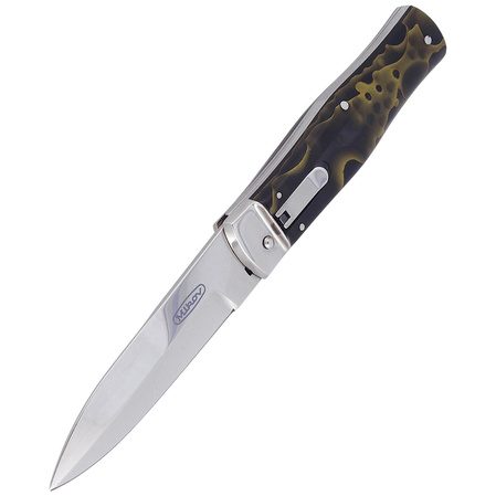 Nóż sprężynowy Mikov Predator Green Raffir, Mirror N690 (241-BRa-1/KP GREEN)