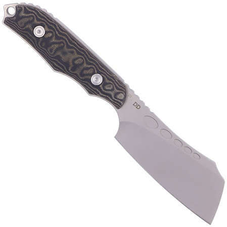 Nóż Kubey Knife Aiden, Black Micarta, Sand Blasted D2 by Damiano Dall'Amico (KU341A)