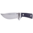 Kubey Knife Classical Full Tang, Black G10, Satin D2 (KU160B)